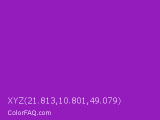 XYZ 21.813,10.801,49.079 Color Image