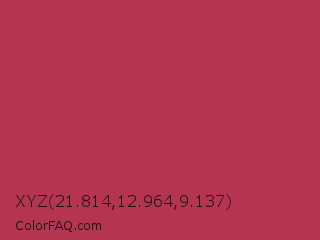 XYZ 21.814,12.964,9.137 Color Image