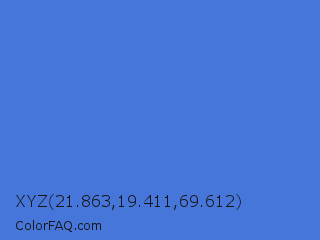 XYZ 21.863,19.411,69.612 Color Image