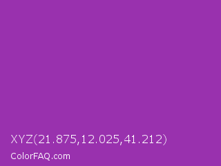 XYZ 21.875,12.025,41.212 Color Image