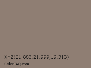 XYZ 21.883,21.999,19.313 Color Image