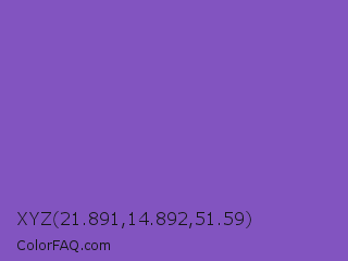 XYZ 21.891,14.892,51.59 Color Image
