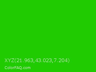 XYZ 21.963,43.023,7.204 Color Image
