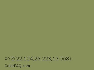XYZ 22.124,26.223,13.568 Color Image