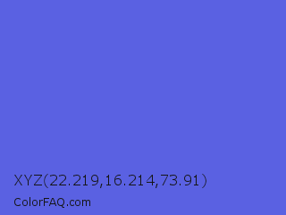 XYZ 22.219,16.214,73.91 Color Image