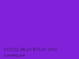 XYZ 22.28,10.873,67.254 Color Image