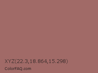 XYZ 22.3,18.864,15.298 Color Image