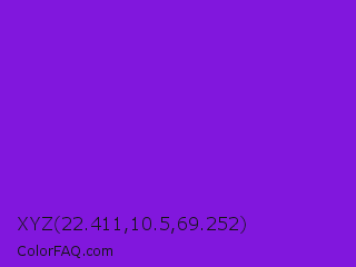 XYZ 22.411,10.5,69.252 Color Image