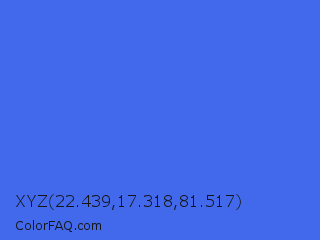 XYZ 22.439,17.318,81.517 Color Image