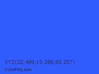 XYZ 22.499,15.286,92.207 Color Image