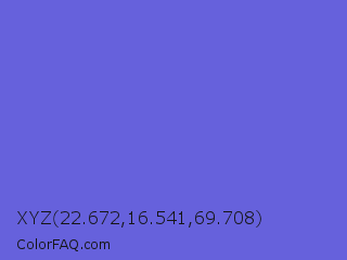 XYZ 22.672,16.541,69.708 Color Image