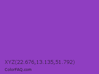 XYZ 22.676,13.135,51.792 Color Image