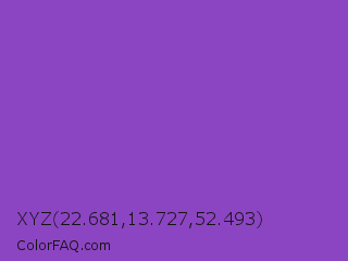 XYZ 22.681,13.727,52.493 Color Image