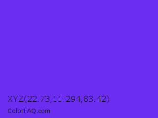 XYZ 22.73,11.294,83.42 Color Image