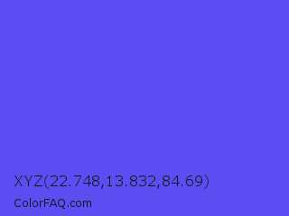 XYZ 22.748,13.832,84.69 Color Image