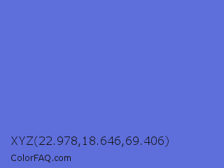XYZ 22.978,18.646,69.406 Color Image