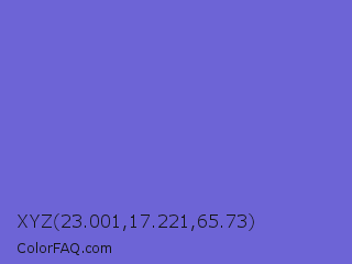 XYZ 23.001,17.221,65.73 Color Image
