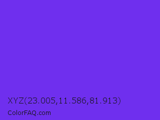 XYZ 23.005,11.586,81.913 Color Image