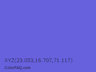 XYZ 23.053,16.707,71.117 Color Image
