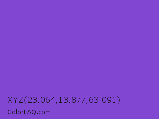 XYZ 23.064,13.877,63.091 Color Image
