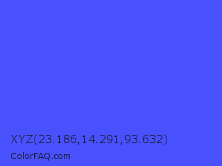 XYZ 23.186,14.291,93.632 Color Image