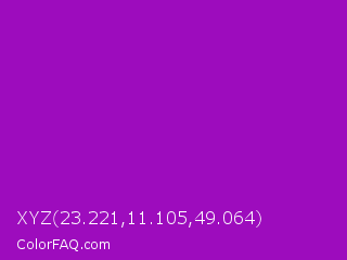 XYZ 23.221,11.105,49.064 Color Image