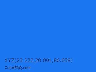 XYZ 23.222,20.091,86.658 Color Image