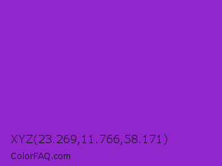 XYZ 23.269,11.766,58.171 Color Image