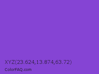 XYZ 23.624,13.874,63.72 Color Image