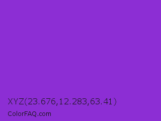 XYZ 23.676,12.283,63.41 Color Image