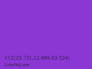 XYZ 23.731,12.889,63.524 Color Image