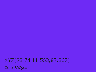 XYZ 23.74,11.563,87.367 Color Image