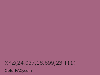 XYZ 24.037,18.699,23.111 Color Image