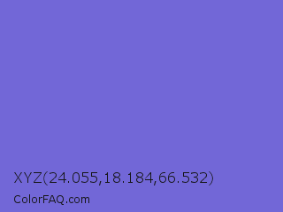 XYZ 24.055,18.184,66.532 Color Image