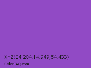 XYZ 24.204,14.949,54.433 Color Image