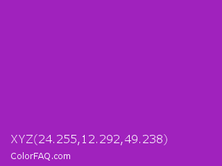 XYZ 24.255,12.292,49.238 Color Image