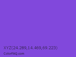 XYZ 24.289,14.469,69.223 Color Image