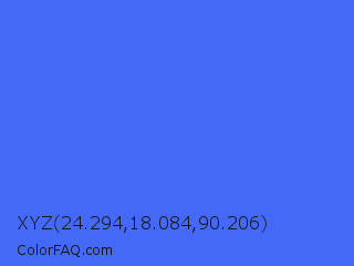 XYZ 24.294,18.084,90.206 Color Image