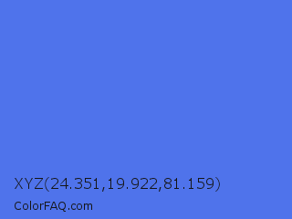 XYZ 24.351,19.922,81.159 Color Image