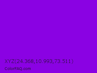 XYZ 24.368,10.993,73.511 Color Image