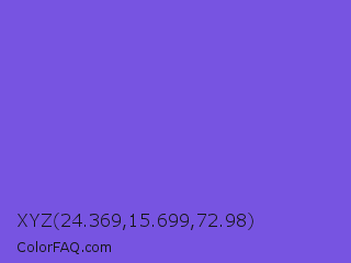XYZ 24.369,15.699,72.98 Color Image