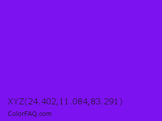 XYZ 24.402,11.084,83.291 Color Image