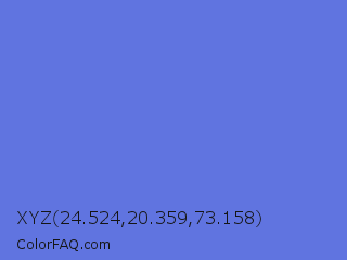 XYZ 24.524,20.359,73.158 Color Image