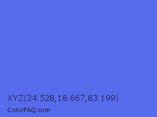 XYZ 24.528,18.667,83.199 Color Image