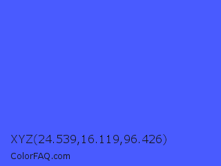 XYZ 24.539,16.119,96.426 Color Image