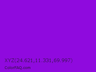 XYZ 24.621,11.331,69.997 Color Image