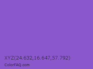 XYZ 24.632,16.647,57.792 Color Image
