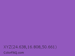 XYZ 24.638,16.808,50.661 Color Image