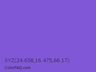 XYZ 24.658,16.475,66.17 Color Image