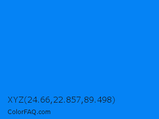 XYZ 24.66,22.857,89.498 Color Image